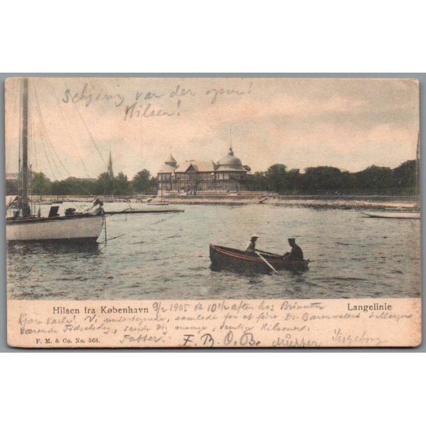 Hilsen fra K�benhavn - Langelinie - Postkort - Brugt