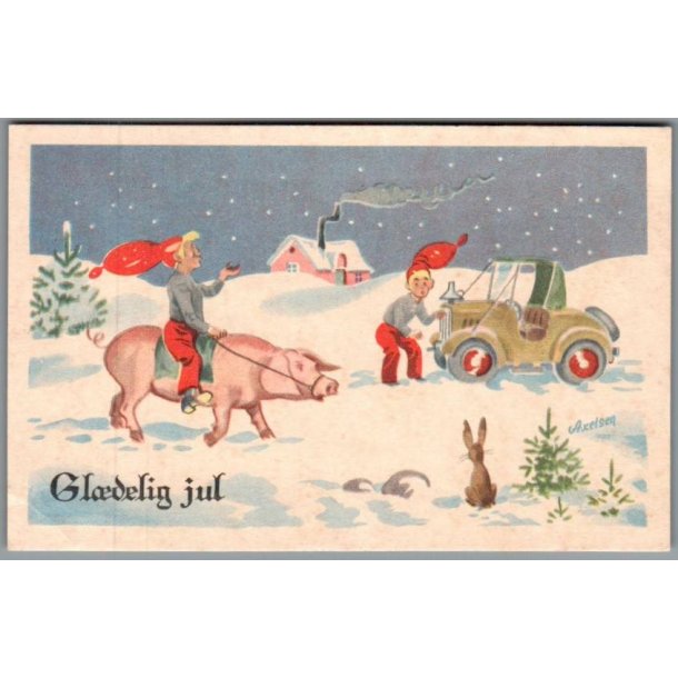 Axelsen - Gldelig Jul - Stender Serie 453 - Ubrugt