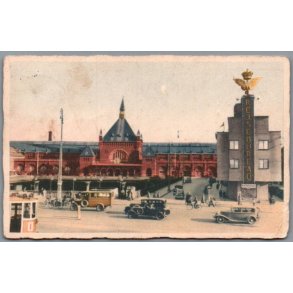 K�benhavn - Hovedbaneg�rden - Postkort - Brugt - Svagt Hj�rne !