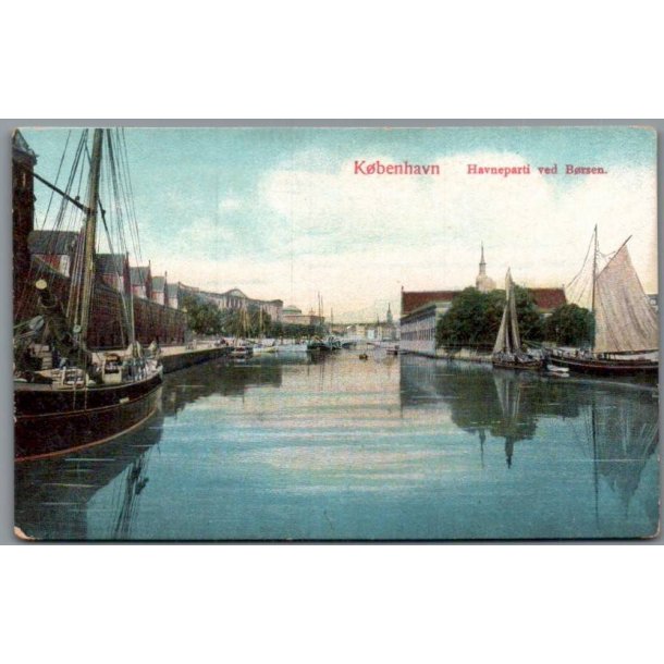 K�benhavn - Havneparti ved B�rsen - Postkort - Ubrugt