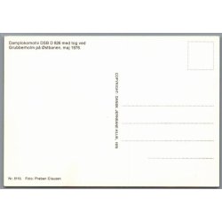 Damplokomotivet DSB D 826 ved Grubberholm - 1976 - Ubrugt