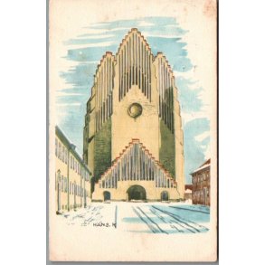 Kristiansen, Hans - Grundtvigskirken - Postkort - Brugt