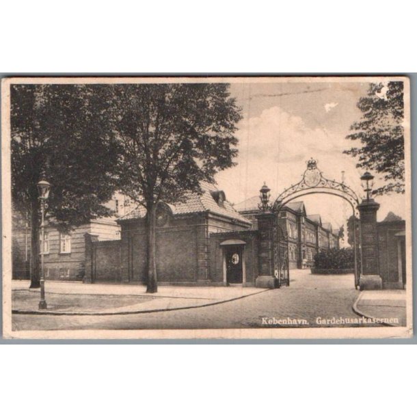 K�benhavn - Garderhusarkasernen - Postkort - Brugt