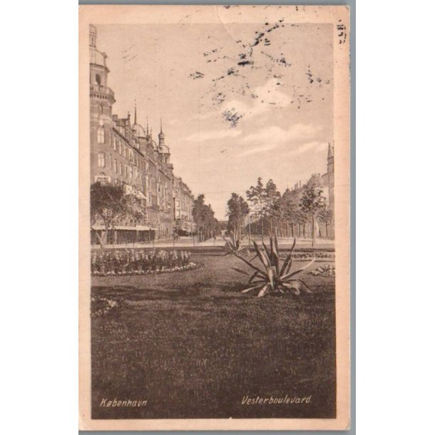 K�benhavn - Vesterboulevard - Postkort - Brugt