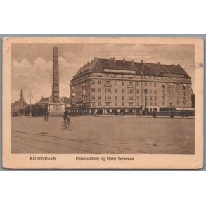 K�benhavn - Frihedsst�tten og Hotel Terminus - Postkort - Brugt - Svage hj�rner !