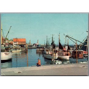 Bornholm -  Allinge Havn - Postkort - Brugt