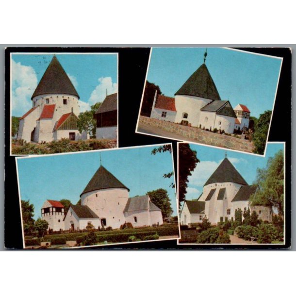 Bornholm - Rundkirker - Postkort - Brugt