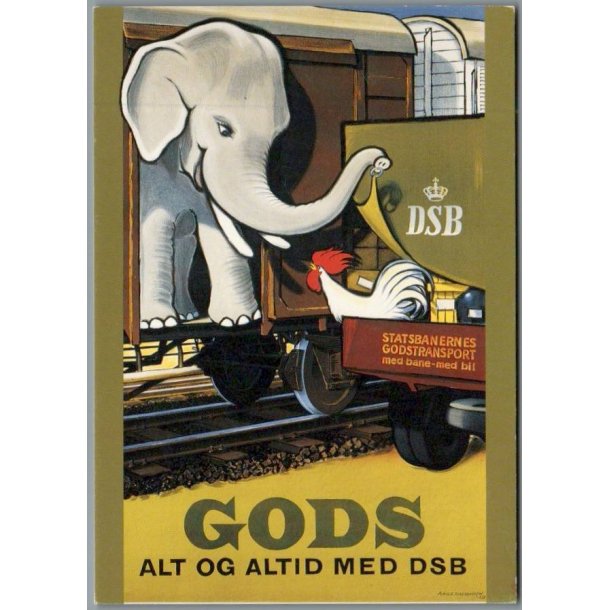 GODS - Alt og Altid med DSB - Postkort - Ubrugt