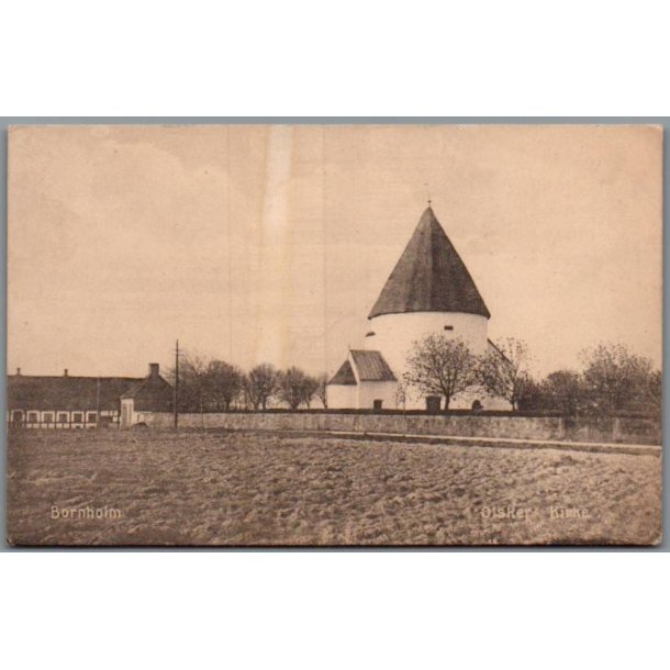 Bornholm - Olsker Kirke - Postkort - Ubrugt