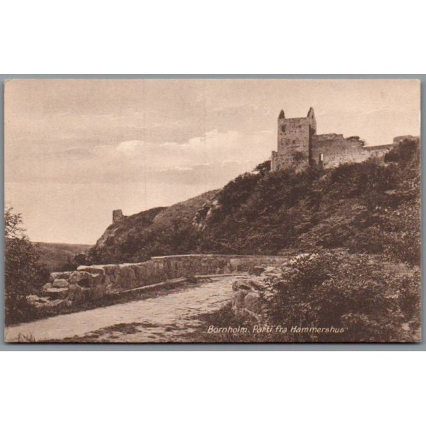Bornholm - Parti fra Hammershus - Postkort - Ubrugt - Har v�ret kl�bet op !