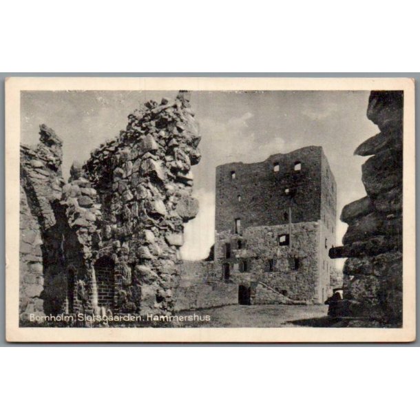Bornholm - Slotsgaarden  - Hammershus - Postkort - Ubrugt