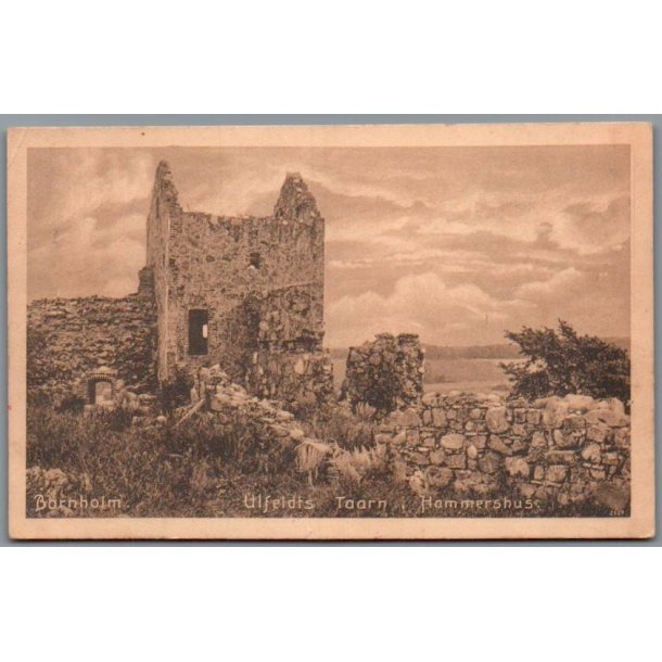 Bornholm - Ulfeldts Taarn - Hammershus - Postkort - Brugt