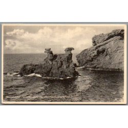 Bornholm - L�vehovederne ved Hammershus - Postkort - Brugt