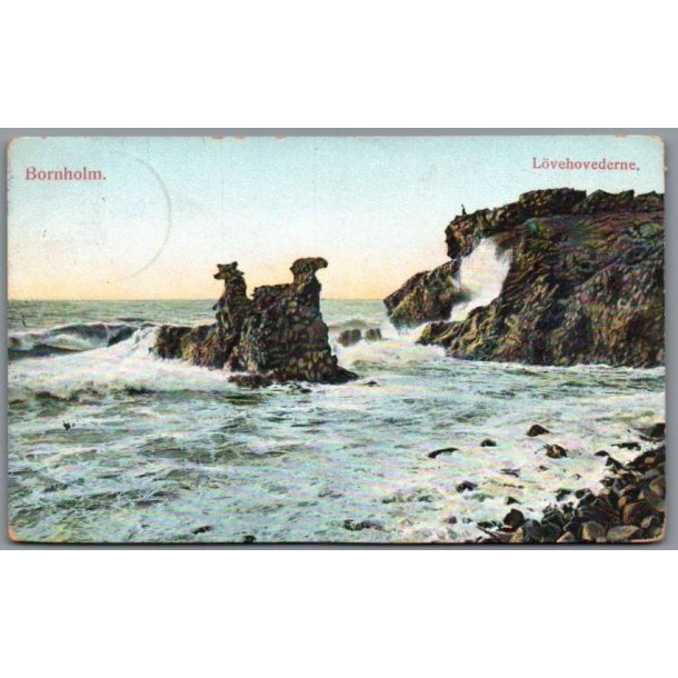 Bornholm - L�vehovederne - Postkort - Brugt