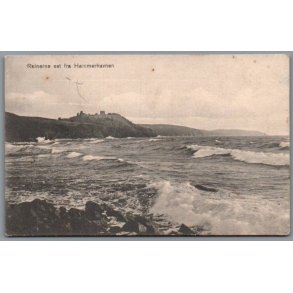 Ruinerne set fra Hammerhavnen - Postkort - Brugt