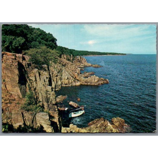 Bornholm - Klippeparti ved R� - Postkort - Brugt