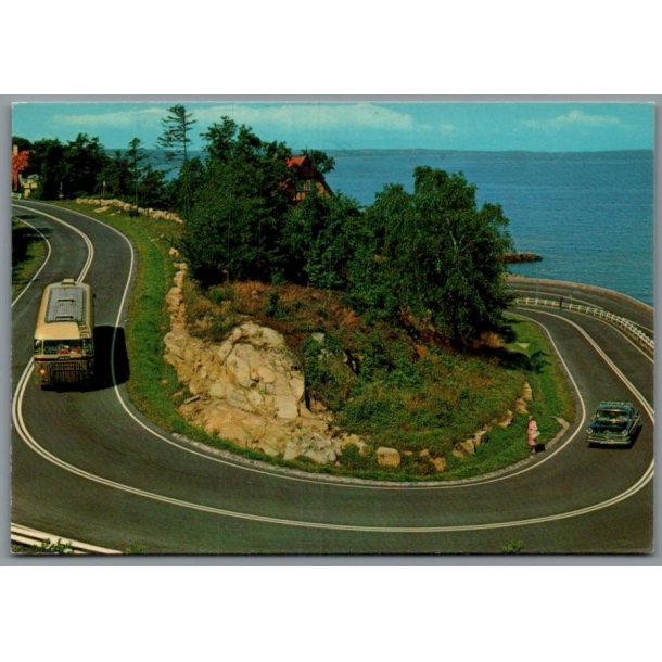 Bornholm - Serpentinervejen - Gudhjem - Postkort - Brugt