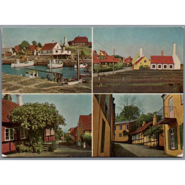 Partier fra Gudhjem - Bornholm - Postkort - Brugt