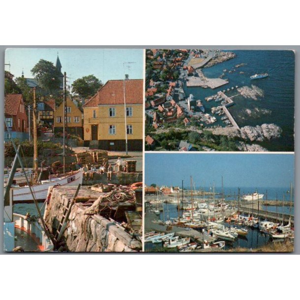 Gudhjem Havn - Postkort - Brugt