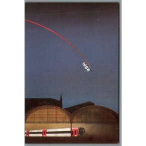 Kbenhavns Hovedbanegrds 75 rs Jubilum 1986 - Postkort -  Ubrugt