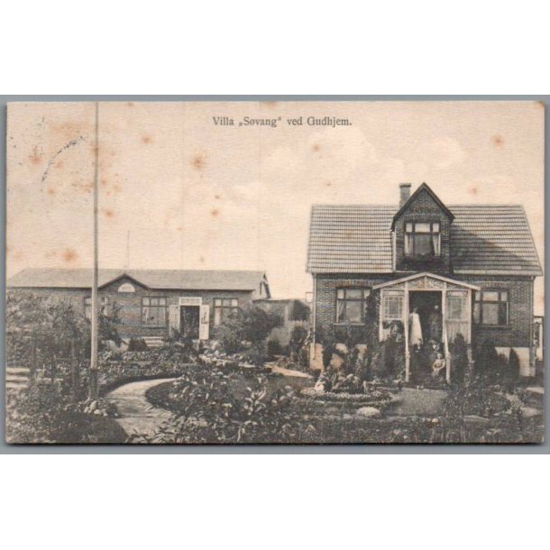 Villa "S�vang" ved Gudhjem - Bornholm - Postkort - Brugt - Lidt Rustplatter !