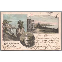 Helligdommen - Bornholm - Postkort - Brugt -Lille kn�k i hj�rne !