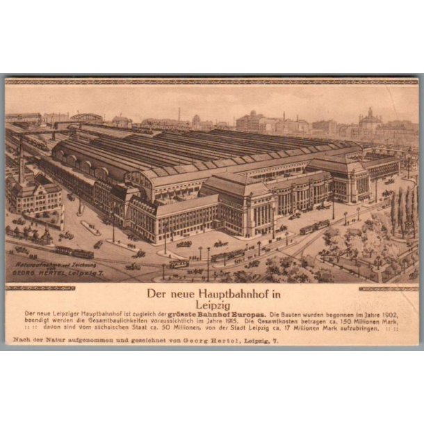 Leipzig - Der neue Hauptbahnhof - Ubrugt