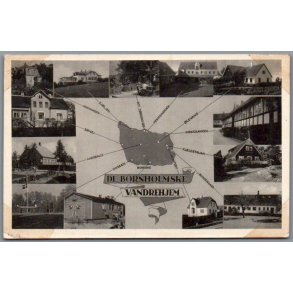 De Bornholmske Vandrehjem - Postkort - Brugt