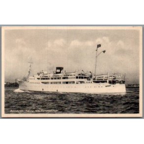 Bornholm - R�nne - M/S Hammershus - Postkort - Ubrugt - Har v�ret kl�bet op !