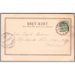 �en Bornholm -  Dams Hotel - R�nne - Meget gammelt Postkort - Brugt 1904