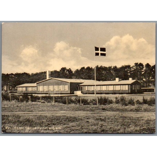 Bornholm -  R�nne Vandrehjem - Postkort - Ubrugt - Har v�ret kl�bet op !