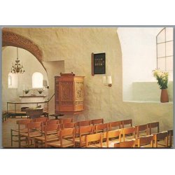 Bornholm - Interi�r, Rundkirke - Ny Kirke - Postkort - Ubrugt