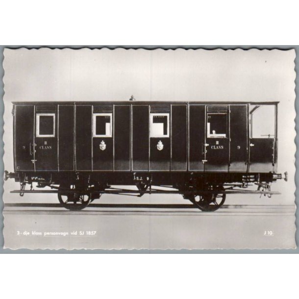 3 dje klasses Personvogn - SJ1857 - Sverige - Ubrugt