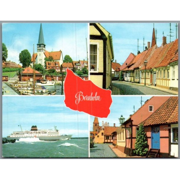 Bornholm - Partier fra R�nne - Postkort - Brugt 