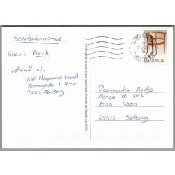 Postvogne og bude foran Aalborg gl. Posthus (ca, 1900) - Postkort - Brugt