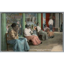 Native Women selling lottery Tickets - Panana City - Ubrugt