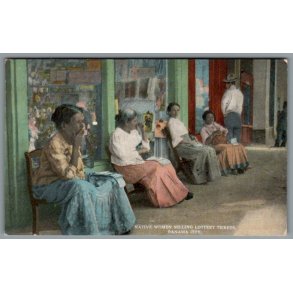 Native Women selling lottery Tickets - Panana City - Ubrugt