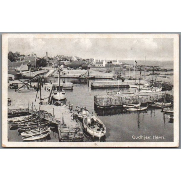 Gudhjem Havn - Postkort - Brugt