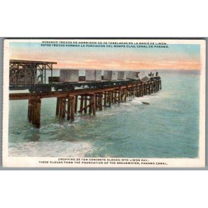 Dropping 25 Ton bloks into Limon Bay - Panama Canal - Ubrugt