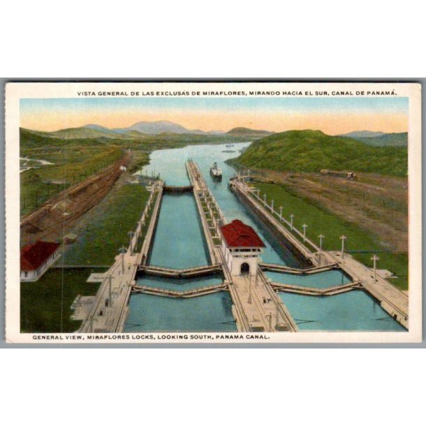 Looking South - Panama Canal - Ubrugt