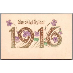 Gl�deligt Nytaar - 1916 - Postkort - Ubrugt