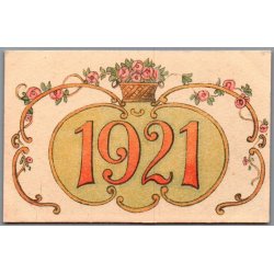 Gl�deligt Nytaar - 1921 - Postkort - Ubrugt