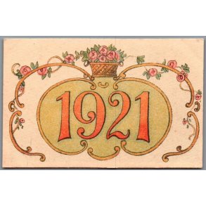 Gl�deligt Nytaar - 1921 - Postkort - Ubrugt