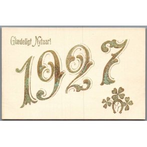 Gl�deligt Nytaar - 1927 - Postkort - Ubrugt