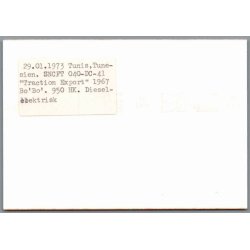 Tog - SNCFT 040-DC-41  - Tunis - Tunesien - Foto