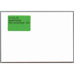 Tog - CFL motorvogn 104 - Luxembourg - Foto