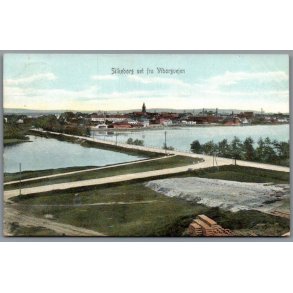 Silkeborg set fra Viborgvejen - Postkort - Brugt