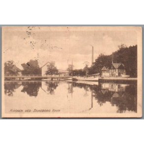 Kiosken ved Silkeborg Havn - Postkort - Brugt