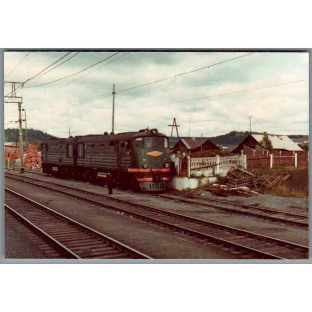 Diesellokomotiv st for Perm - Rusland - Foto