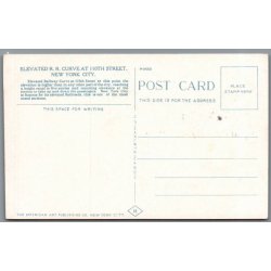 Elevated R.R. Curve at 110 Street  - New York - Tog - U.SA. - Ubrugt